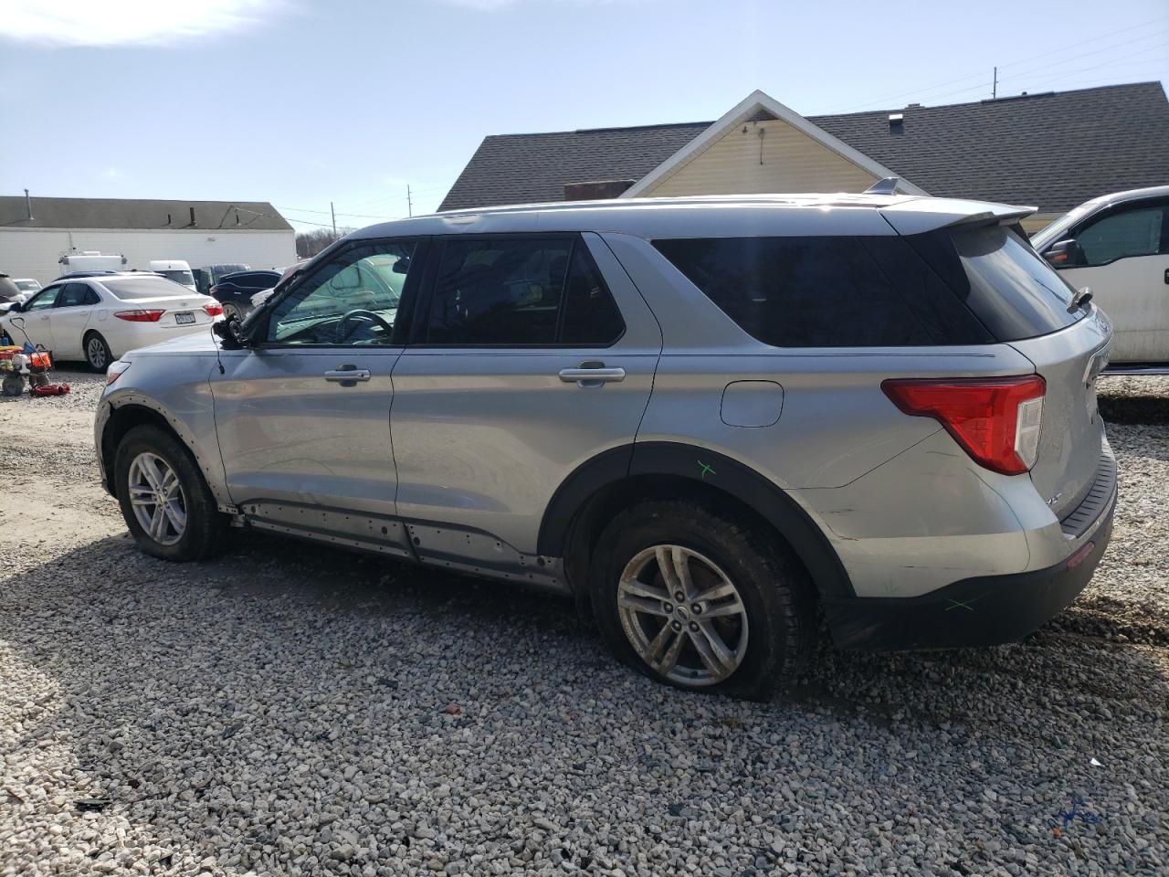 2020 Ford Explorer VIN 1FMSK8DH3LGC07863 Copart auction photo, top/roof / side damage thumbnail 2