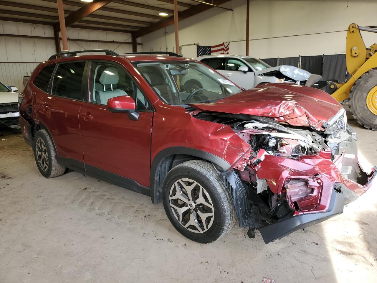 2021 Subaru Forester VIN JF2SKAJC7MH488860 Copart auction photo, front end / rear end damage thumbnail 4