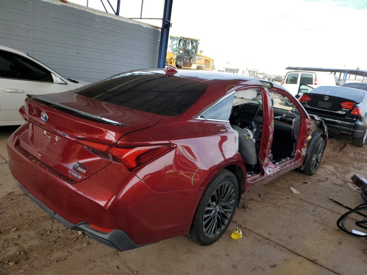 2019 Toyota Avalon VIN 4T1B21FB8KU009053 Copart auction photo, side / front end damage thumbnail 3