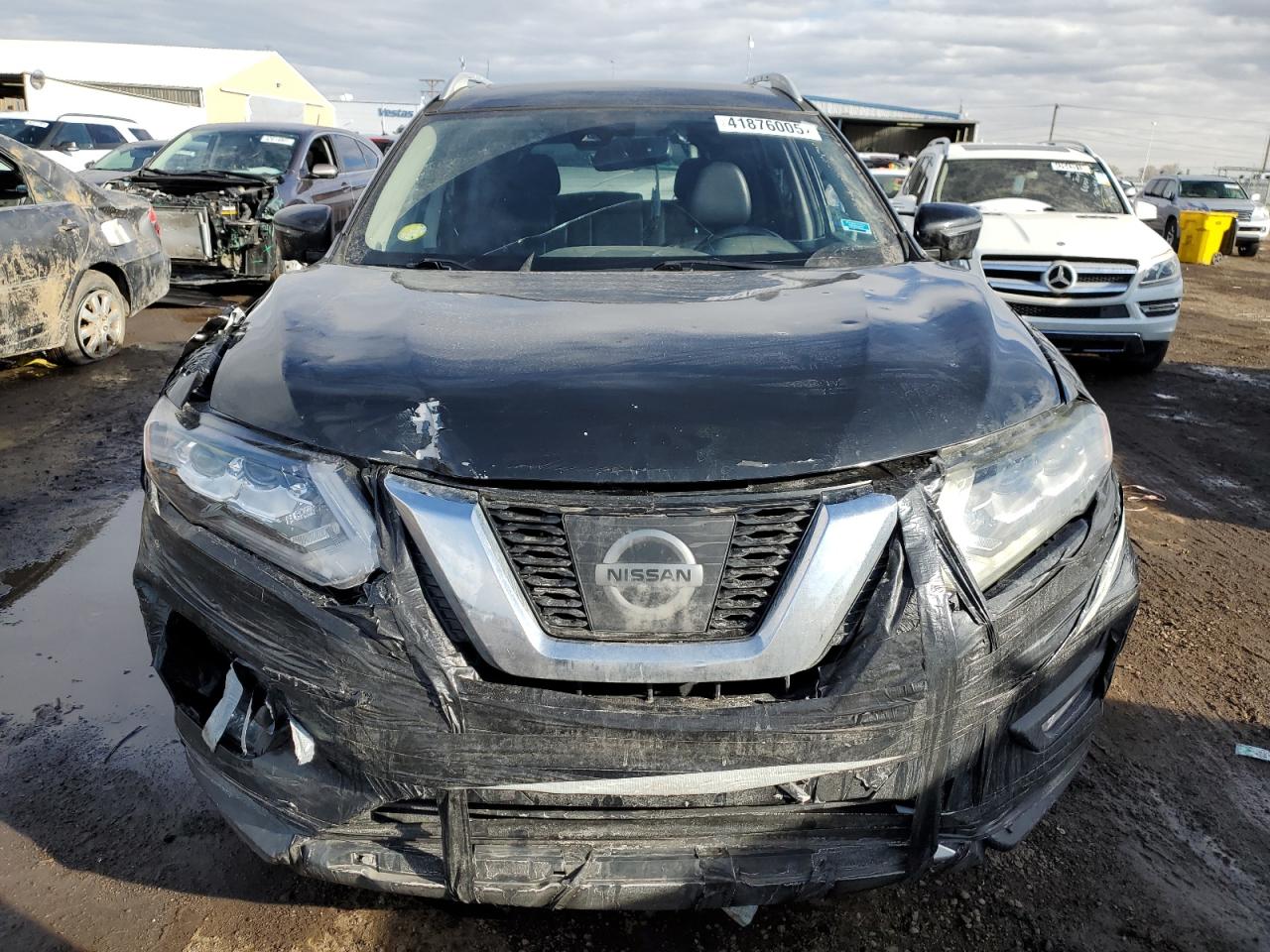 2017 Nissan Rogue VIN 5N1AT2MV1HC863764 Copart auction photo, side / undercarriage damage thumbnail 5