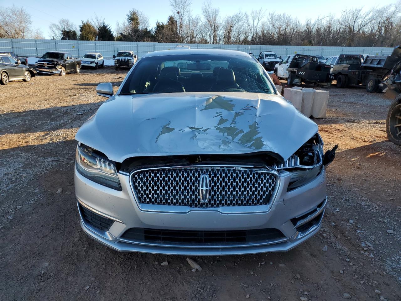 2017 Lincoln MKZ VIN 3LN6L5A91HR638616 Copart auction photo, front end / side damage thumbnail 5