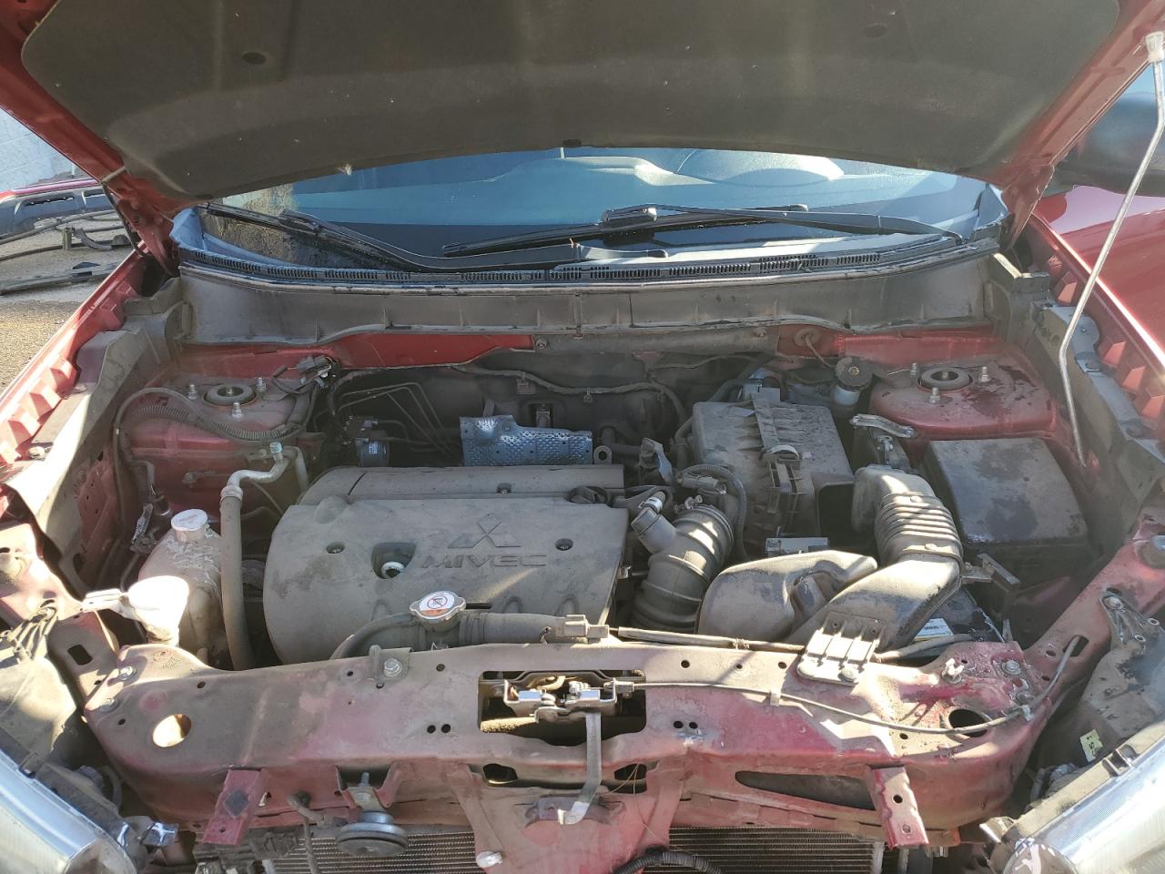 2014 Mitsubishi Outlander VIN 4A4AR4AU1EE033482 Copart auction photo, front end damage thumbnail 12
