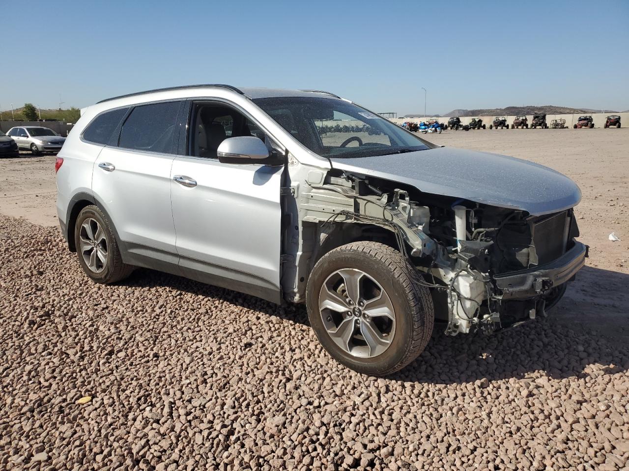 2014 Hyundai Santa Fe VIN KM8SN4HF4EU043682 Copart auction photo, front end damage thumbnail 4