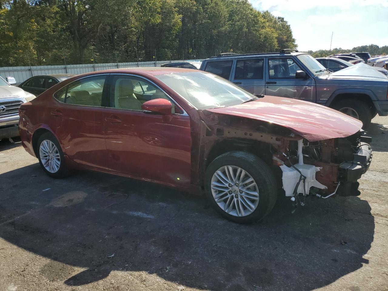 2017 Lexus ES VIN 58ABK1GG8HU063366 Copart auction photo, front end damage thumbnail 4