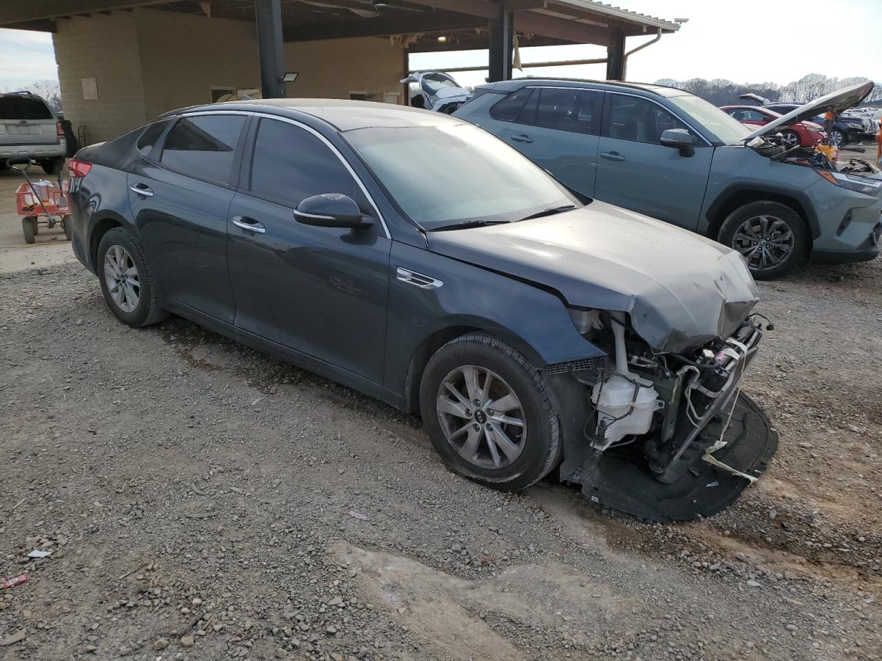 2016 KIA Optima VIN KNAGT4L37G5076182 Copart auction photo, front end damage thumbnail 4