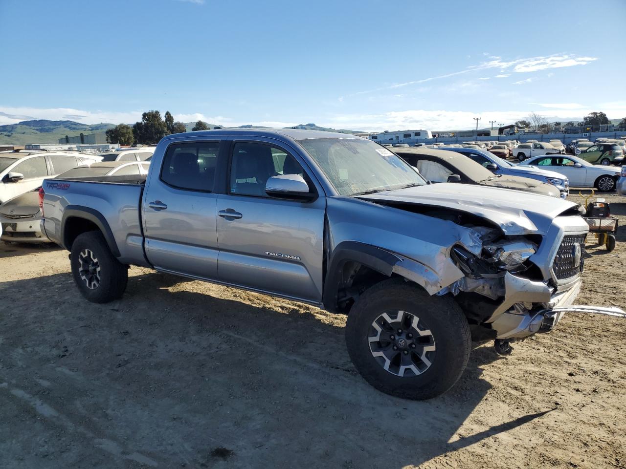 2019 Toyota Tacoma VIN 3TMDZ5BN0KM078758 Copart auction photo, front end / side damage thumbnail 4