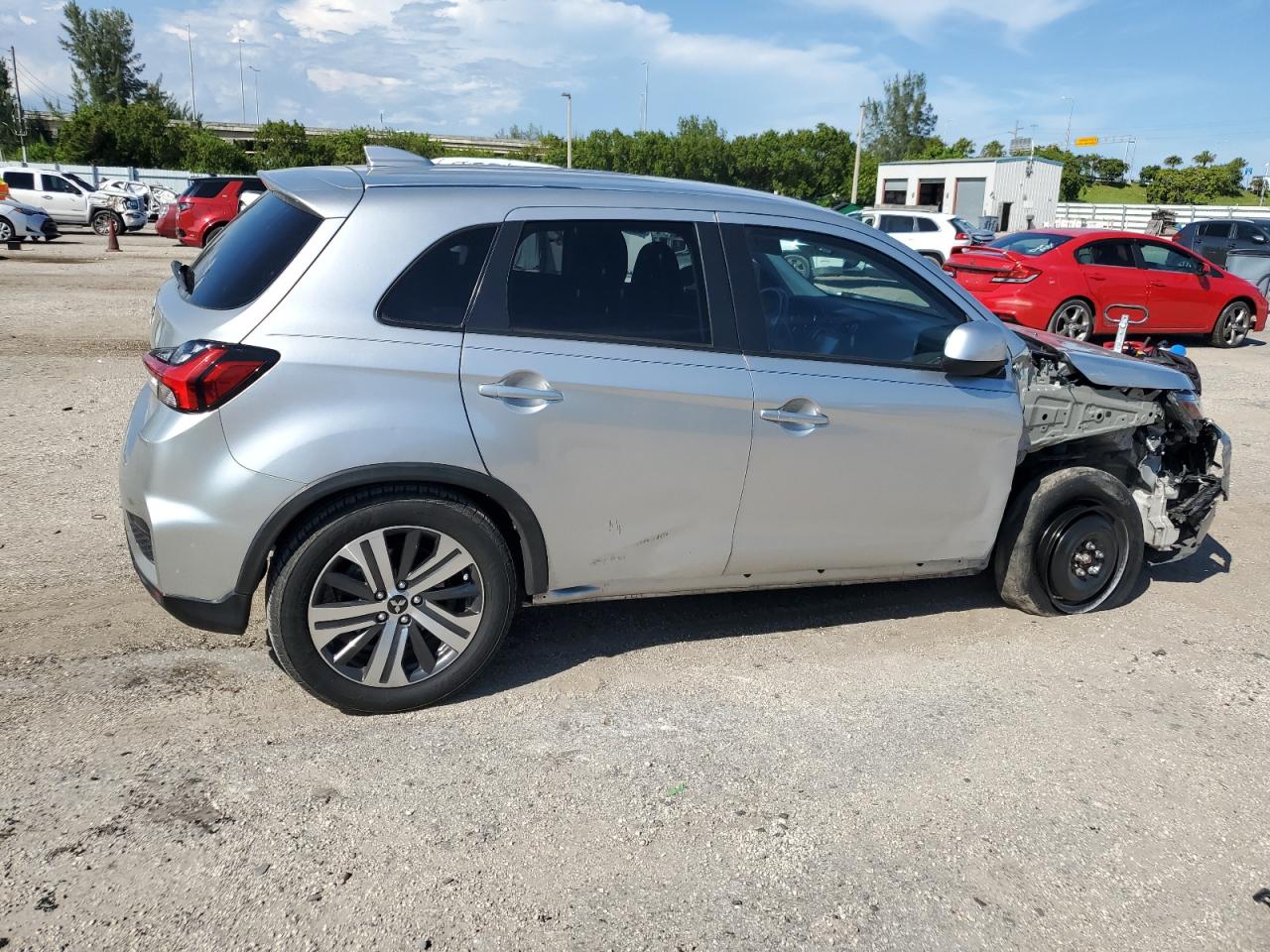2020 Mitsubishi Outlander VIN JA4AP3AU3LU017742 Copart auction photo, front end damage thumbnail 3