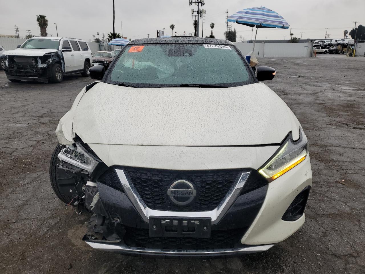 2020 Nissan Maxima VIN 1N4AA6EV0LC382709 Copart auction photo, front end / undercarriage damage thumbnail 5