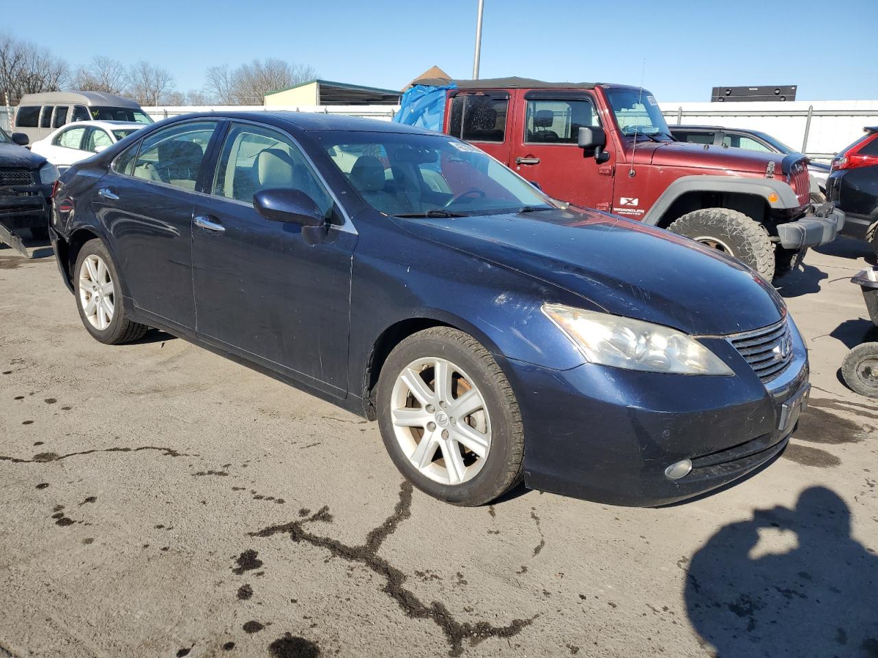 2009 Lexus ES VIN JTHBJ46G792284874 Copart auction photo, rear end damage thumbnail 4