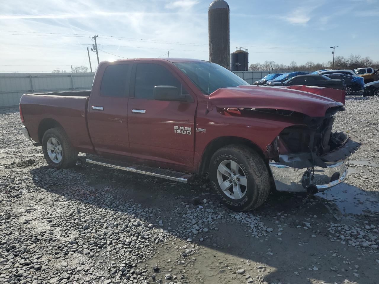 2014 RAM 1500 VIN 1C6RR6GT4ES478215 Copart auction photo, front end / rear end damage thumbnail 4