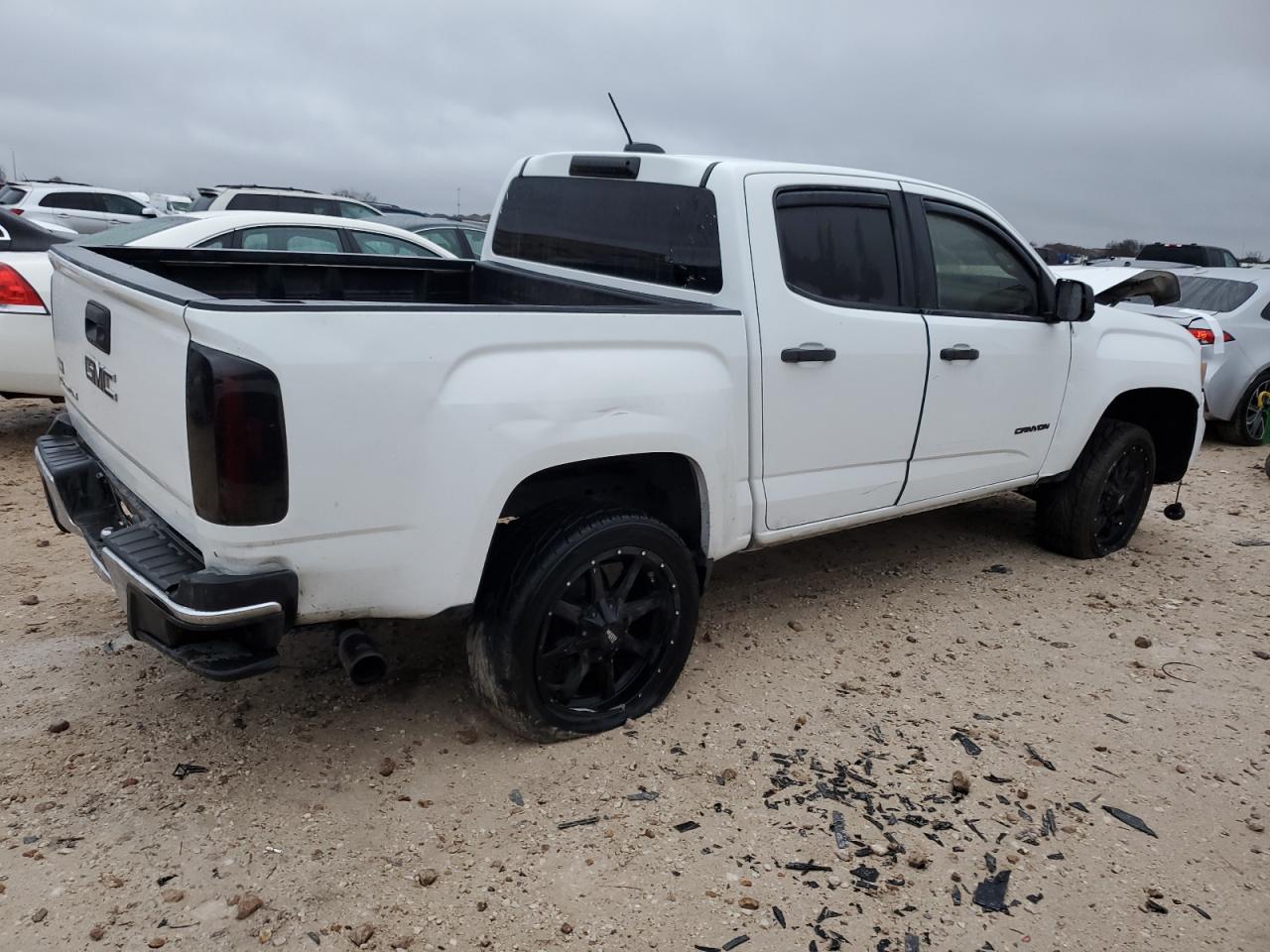 2016 GMC Canyon VIN 1GTG5BE38G1225270 Copart auction photo, all over damage thumbnail 3