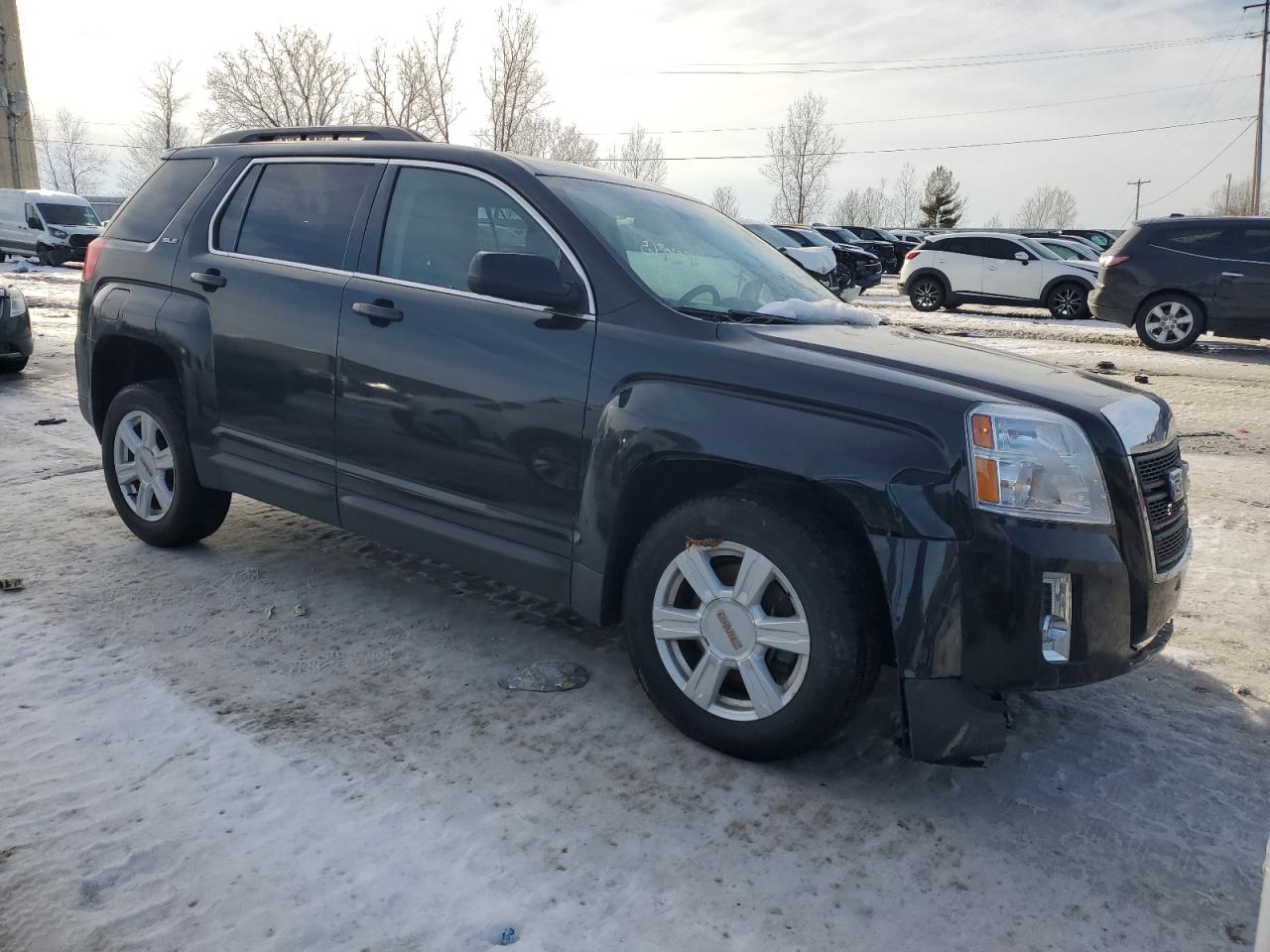 2015 GMC Terrain VIN 2GKFLWEK5F6342790 Copart auction photo, front end / side damage thumbnail 4