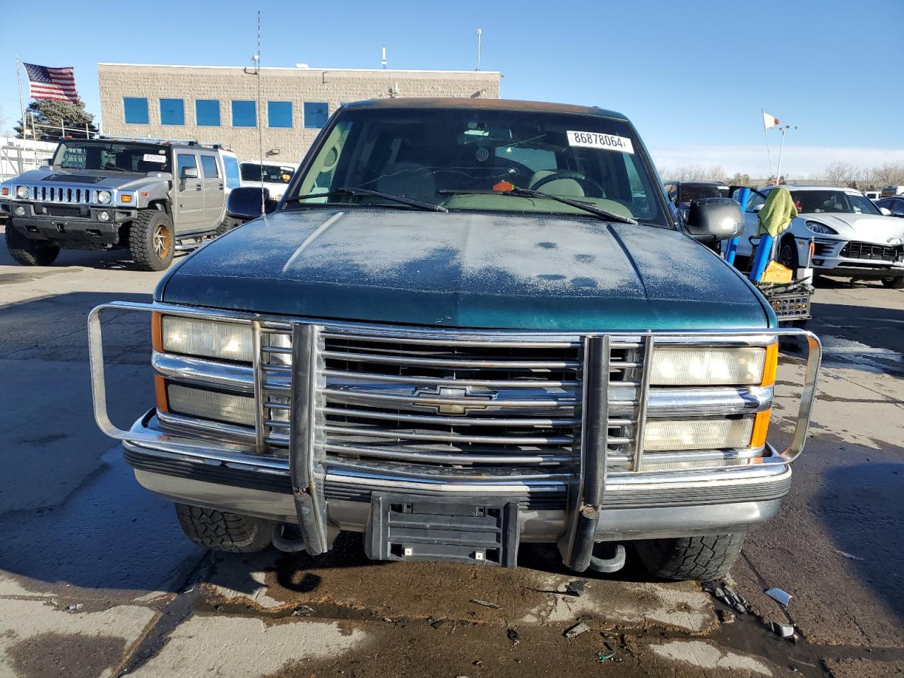 1996 Chevrolet Tahoe VIN 1GNEK13R4TJ307743 Copart auction photo, rear end / side damage thumbnail 5