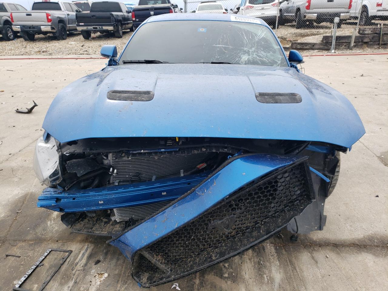 2019 Ford Mustang VIN 1FA6P8CFXK5203221 Copart auction photo, front end / rear end damage thumbnail 5