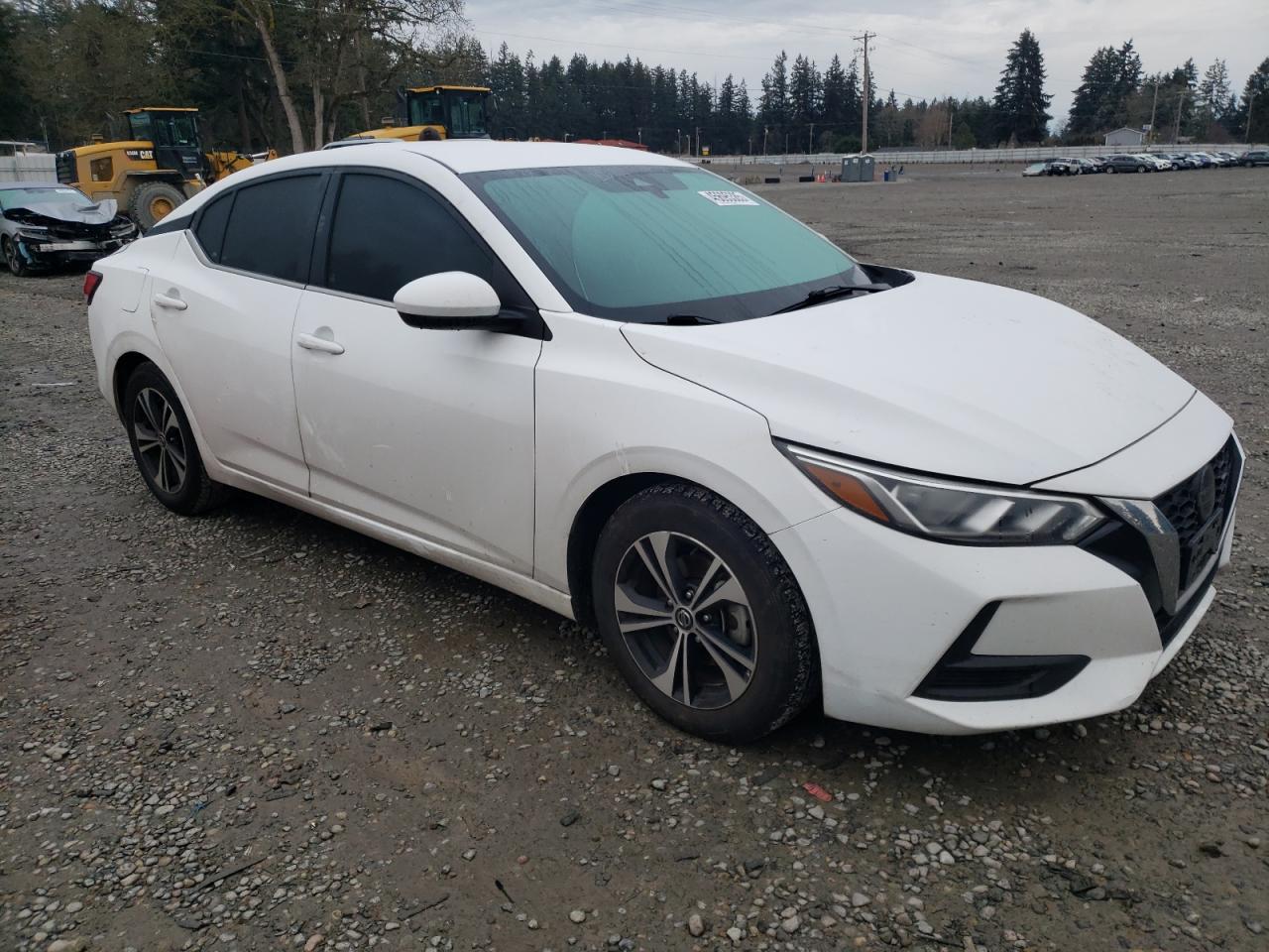 2021 Nissan Sentra VIN 3N1AB8CV6MY242312 Copart auction photo, top/roof damage thumbnail 4