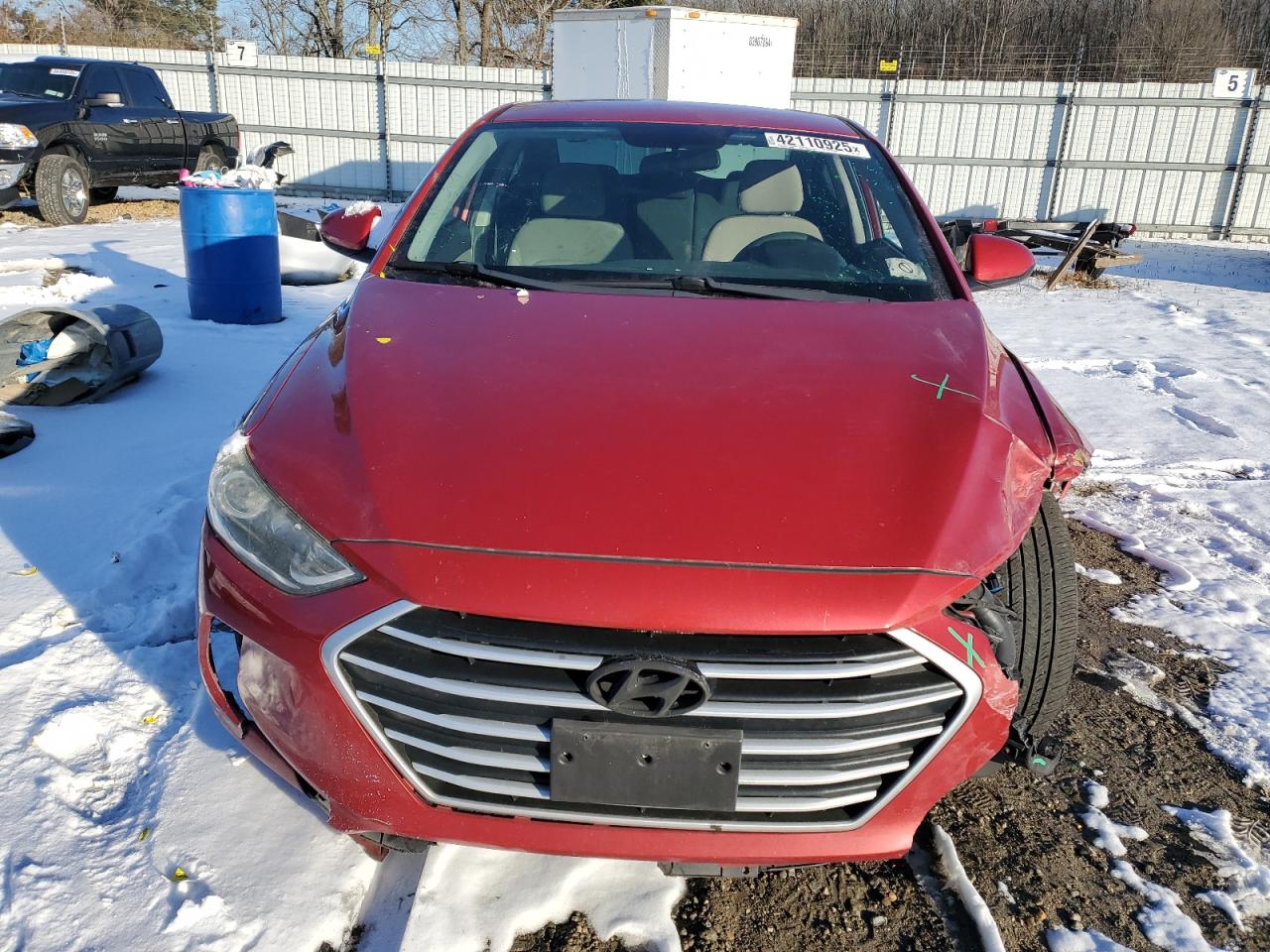 2017 Hyundai Elantra VIN 5NPD84LF9HH149670 Copart auction photo, front end damage thumbnail 5