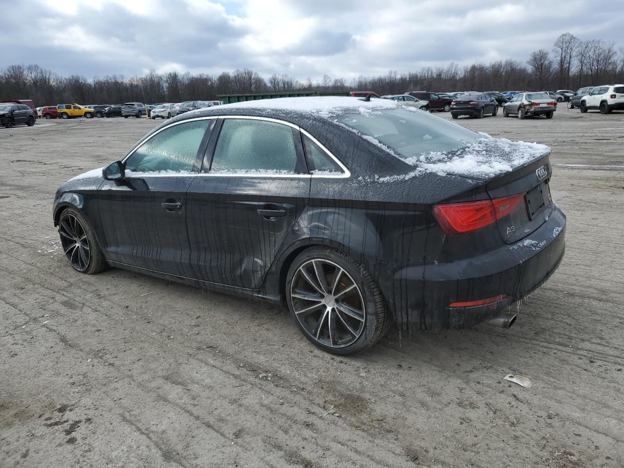 2015 Audi A3 VIN WAUEFGFF0F1134256 Copart auction photo, front end / side damage thumbnail 2