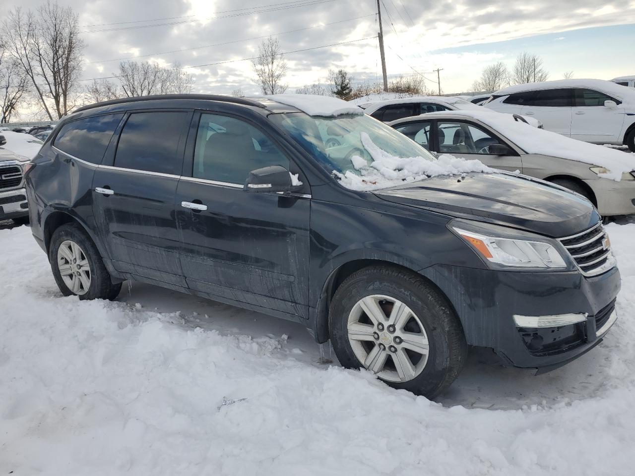 2013 Chevrolet Traverse VIN 1GNKVGKD2DJ164618 Copart auction photo, all over damage thumbnail 4