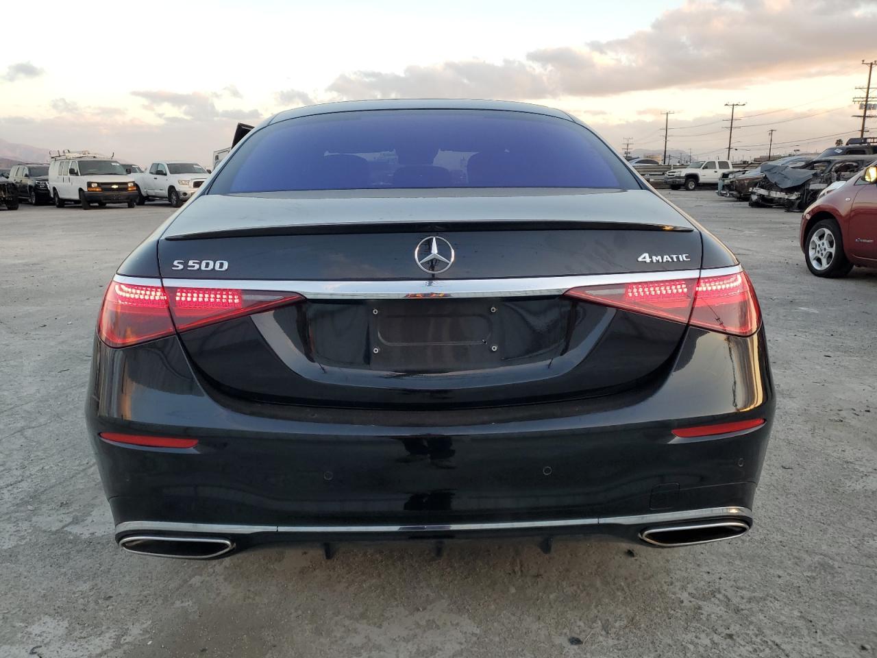 2022 Mercedes-Benz S-klasse VIN W1K6G6DBXNA091645 Copart auction photo, side / front end damage thumbnail 6