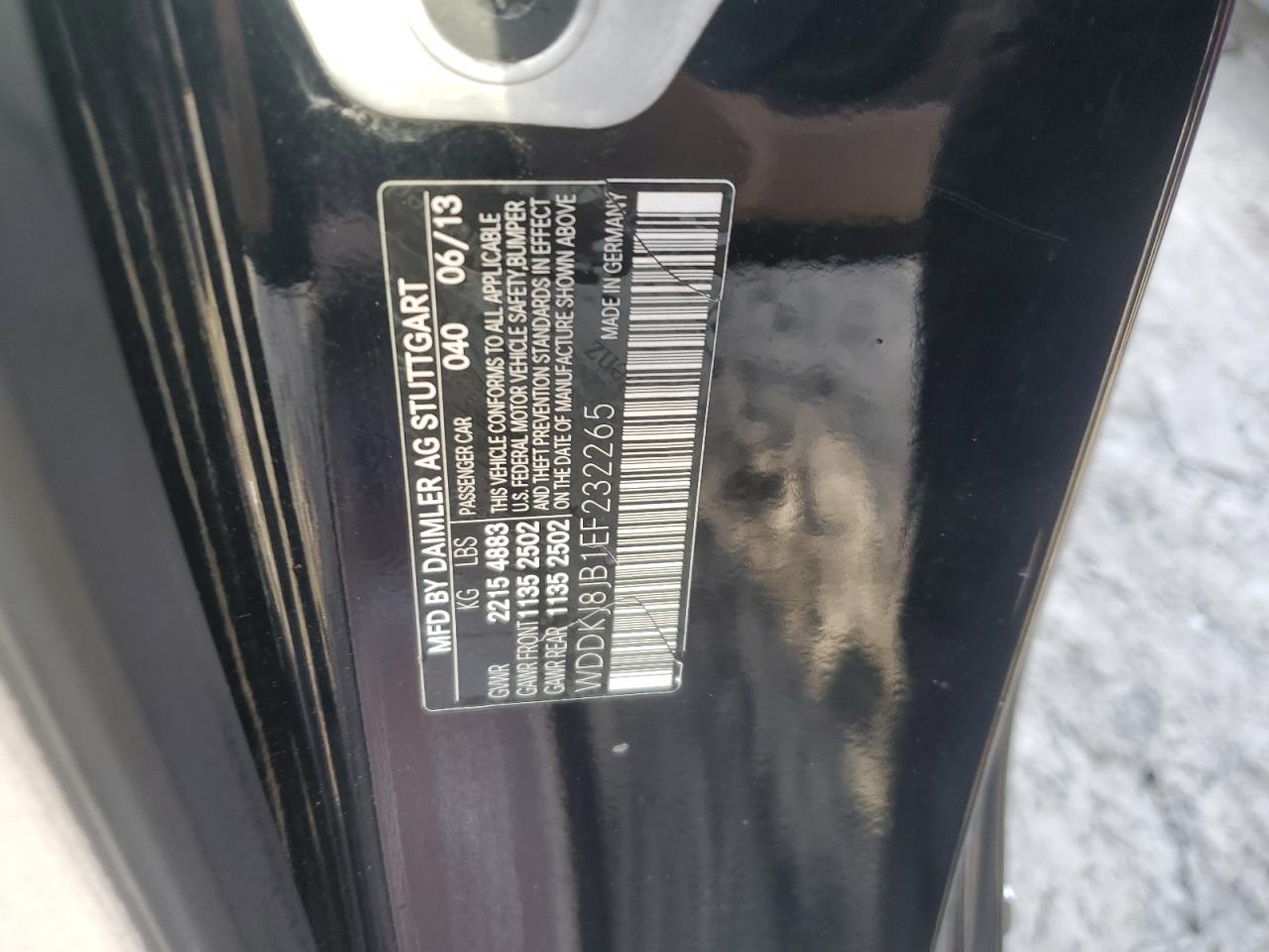 2014 Mercedes-Benz E-klasse VIN WDDKJ8JB1EF232265 Copart auction photo, rear end damage thumbnail 12