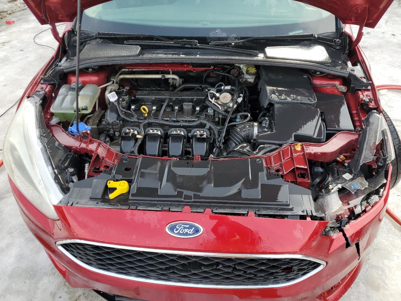 2016 Ford Focus VIN 1FADP3F21GL401028 Copart auction photo, all over damage thumbnail 11