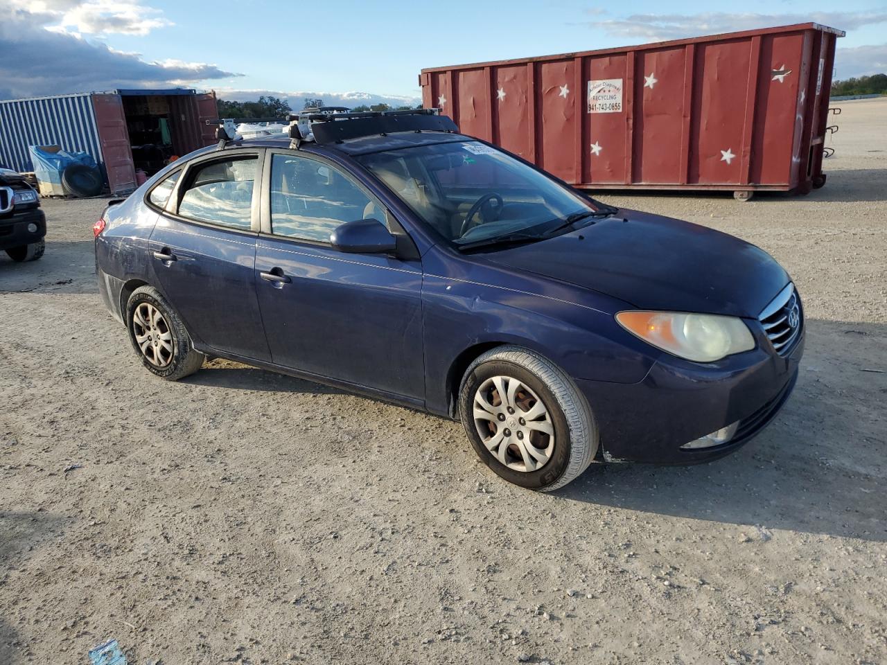 2010 Hyundai Elantra VIN KMHDU4AD2AU177668 Copart auction photo, rear end damage thumbnail 4