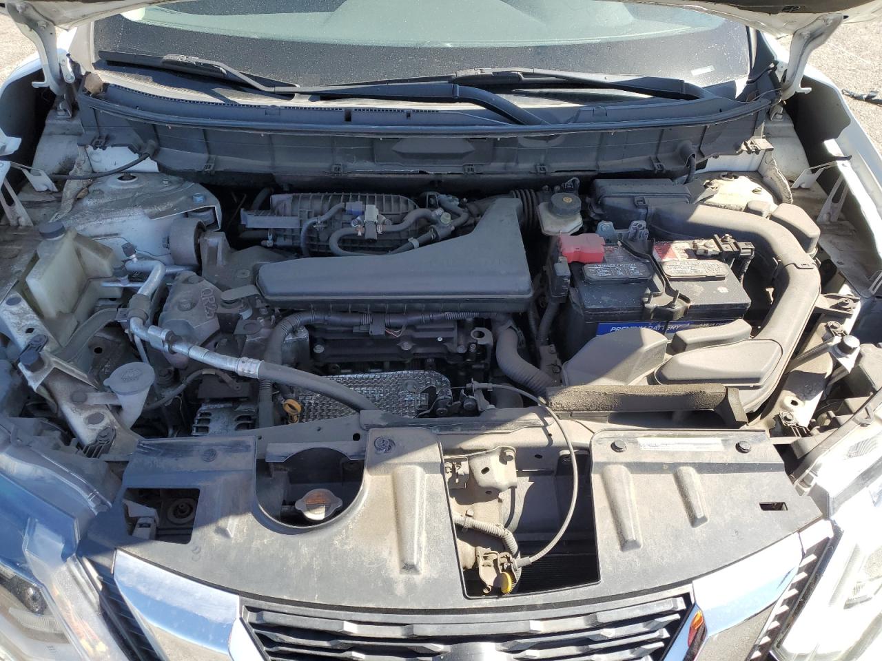 2017 Nissan Rogue VIN 5N1AT2MT7HC737424 Copart auction photo, front end / undercarriage damage thumbnail 13
