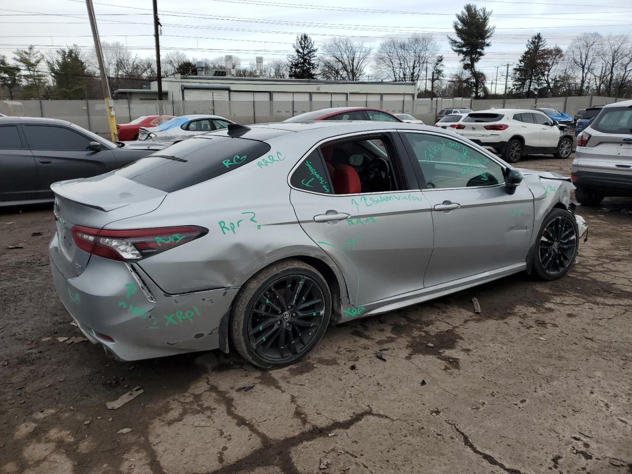 2021 Toyota Camry VIN 4T1K61AK6MU517391 Copart auction photo, all over damage thumbnail 3