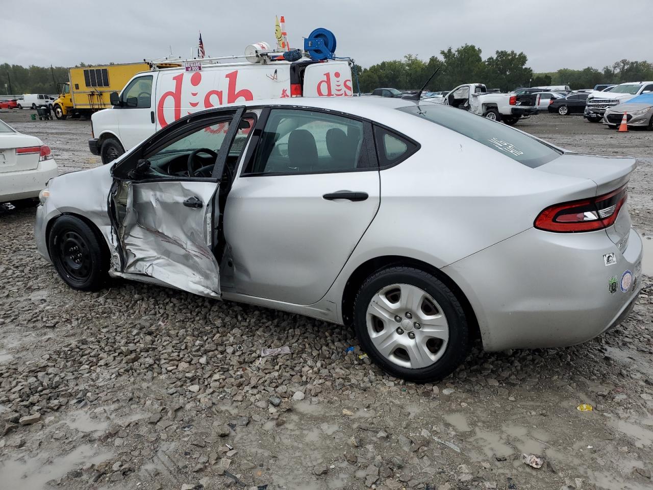2013 Dodge Dart VIN 1C3CDFAA2DD197526 Copart auction photo, side / front end damage thumbnail 2