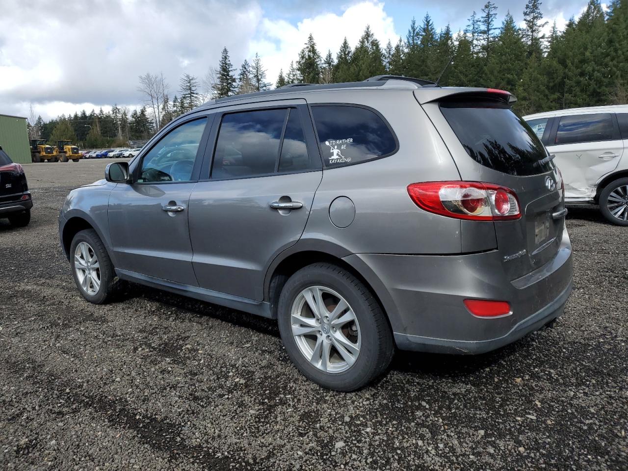 2012 Hyundai Santa Fe VIN 5XYZKDAG5CG132948 Copart auction photo, rear end damage thumbnail 2