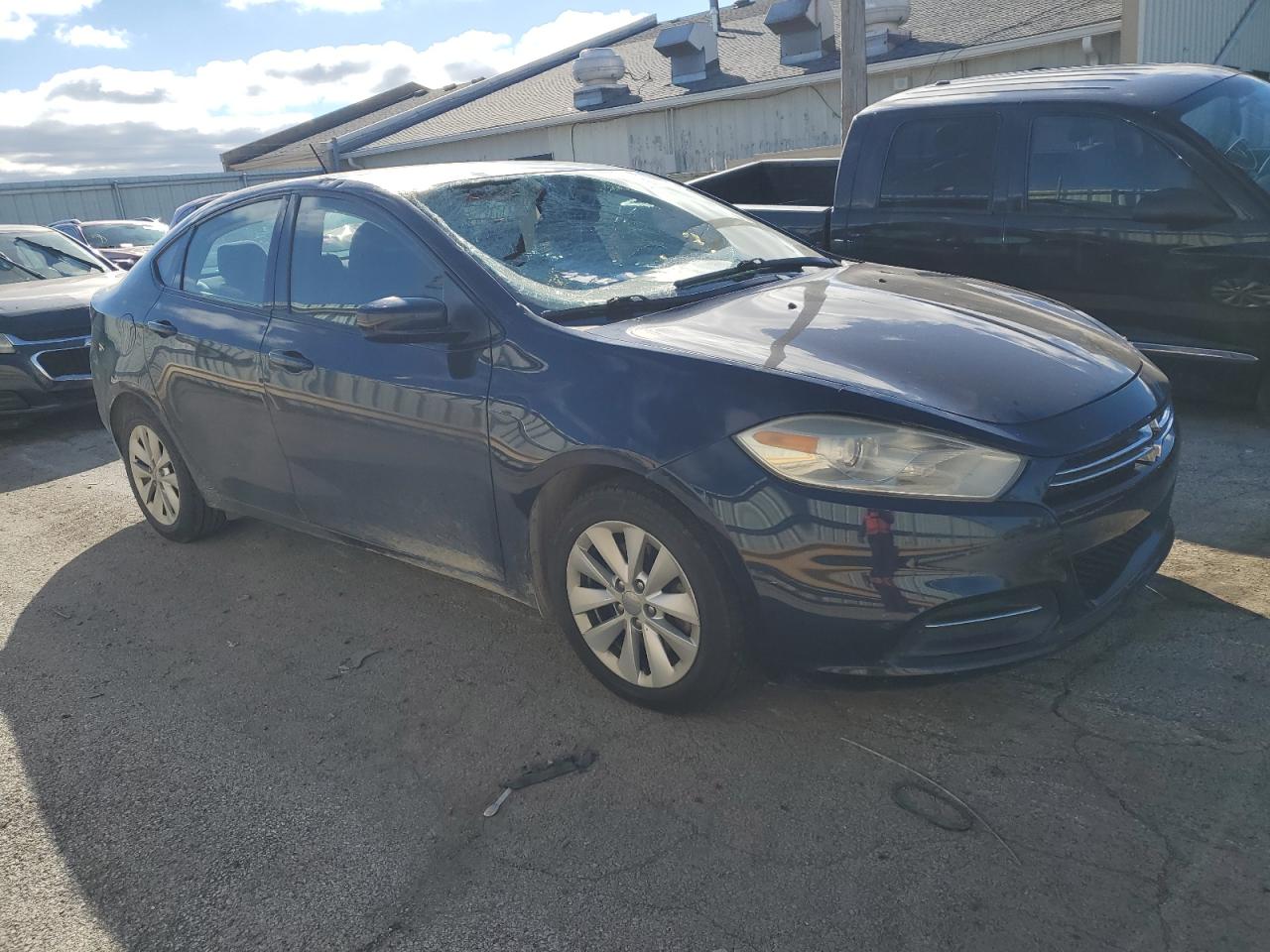 2015 Dodge Dart VIN 1C3CDFDHXFD406572 Copart auction photo, front end / top/roof damage thumbnail 4