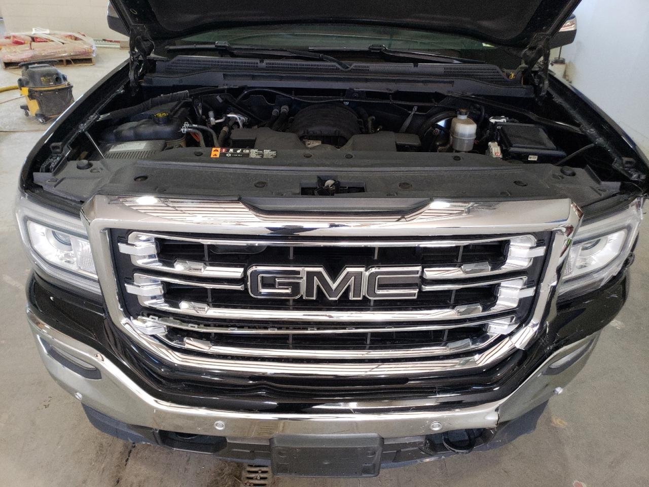 2018 GMC Sierra VIN 3GTU2NEC8JG584415 Copart auction photo, front end / side damage thumbnail 11