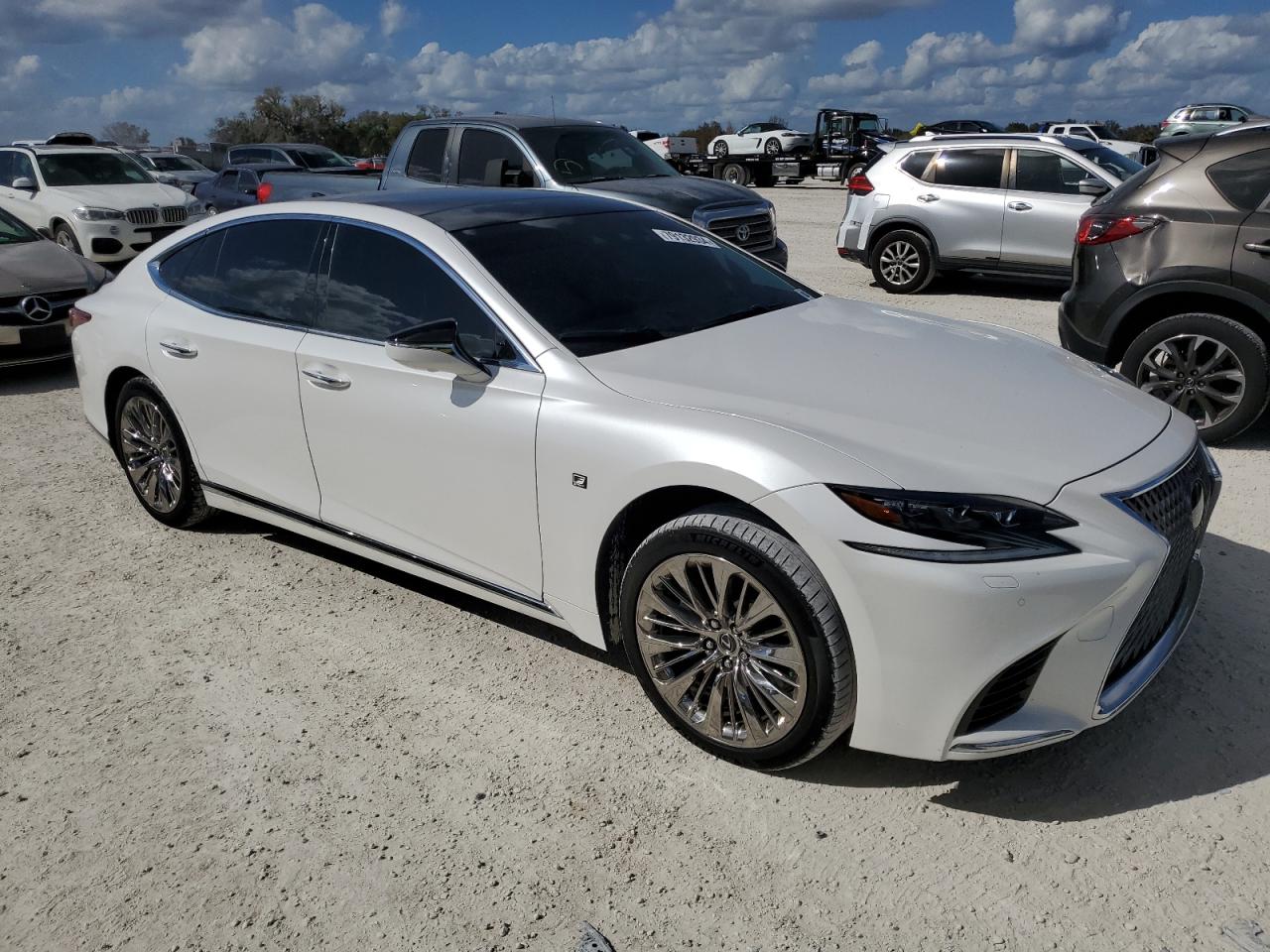 2018 Lexus LS VIN JTHB5LFF3J5004327 Copart auction photo, water/flood damage thumbnail 4
