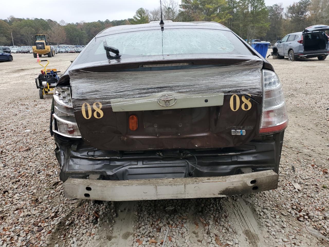 2008 Toyota Prius VIN JTDKB20U883398442 Copart auction photo, rear end damage thumbnail 6