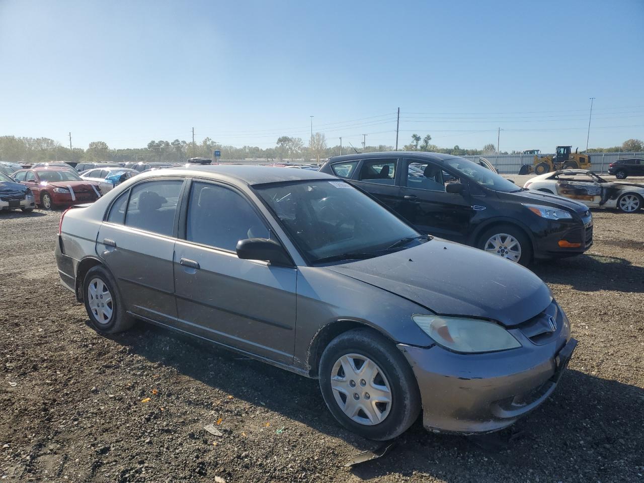 2005 Honda Civic VIN 2HGES164X5H576733 Copart auction photo, front end / rear end damage thumbnail 4