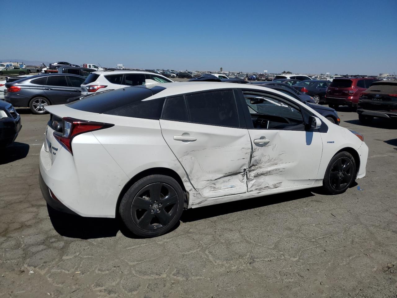 2019 Toyota Prius VIN JTDKARFU2K3100526 Copart auction photo, all over / undercarriage damage thumbnail 3