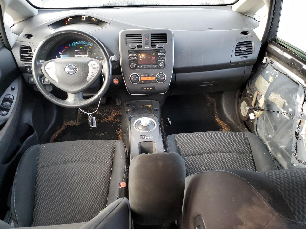 2015 Nissan Leaf VIN 1N4AZ0CPXFC302072 Copart auction photo, all over damage thumbnail 8