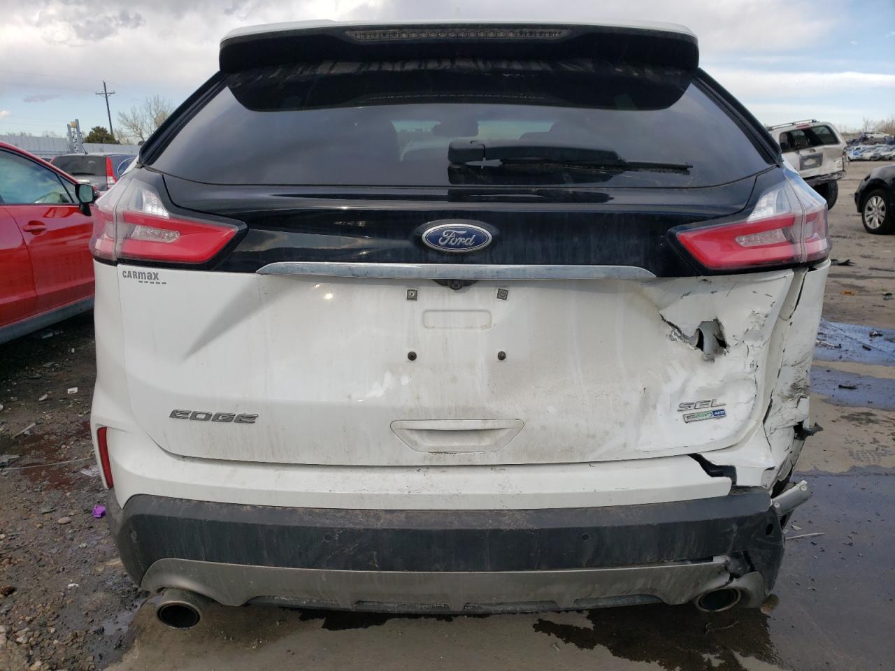 2020 Ford Edge VIN 2FMPK4J93LBA44084 Copart auction photo, rear end / hail damage thumbnail 6