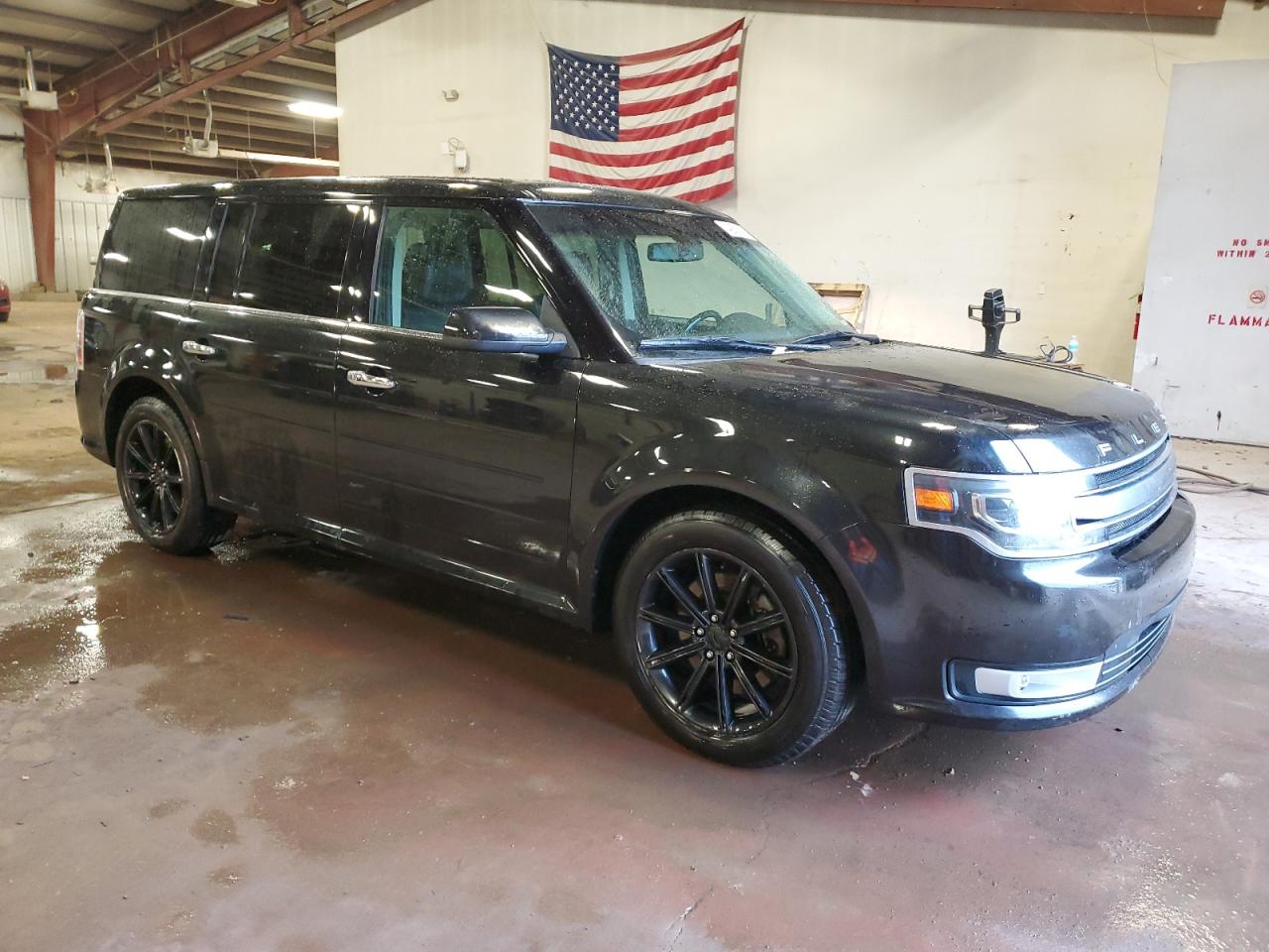 2014 Ford Flex VIN 2FMGK5D84EBD01328 Copart auction photo, side / front end damage thumbnail 4