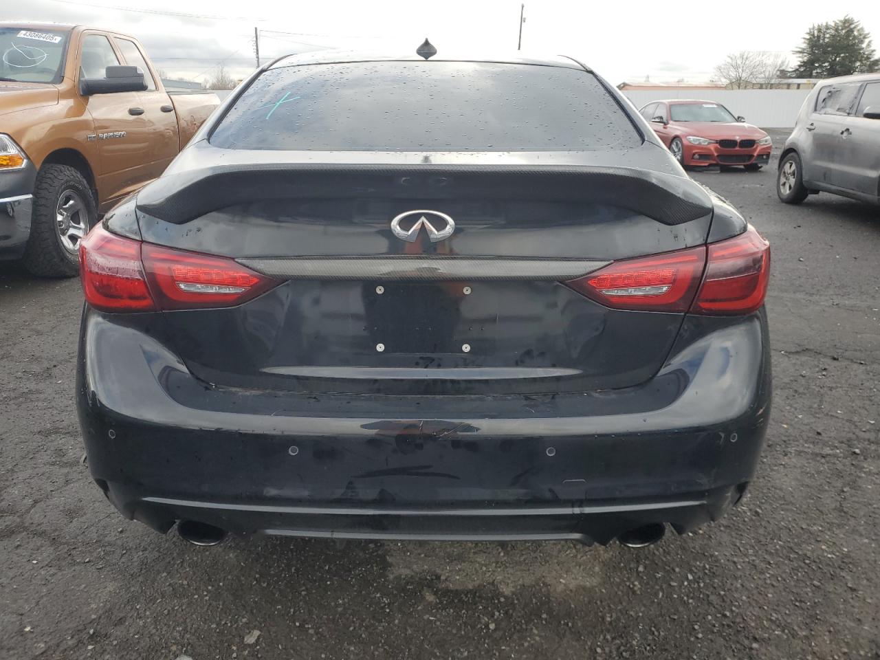 2018 Infiniti Q50 VIN JN1EV7AP7JM361587 Copart auction photo, undercarriage / front end damage thumbnail 6