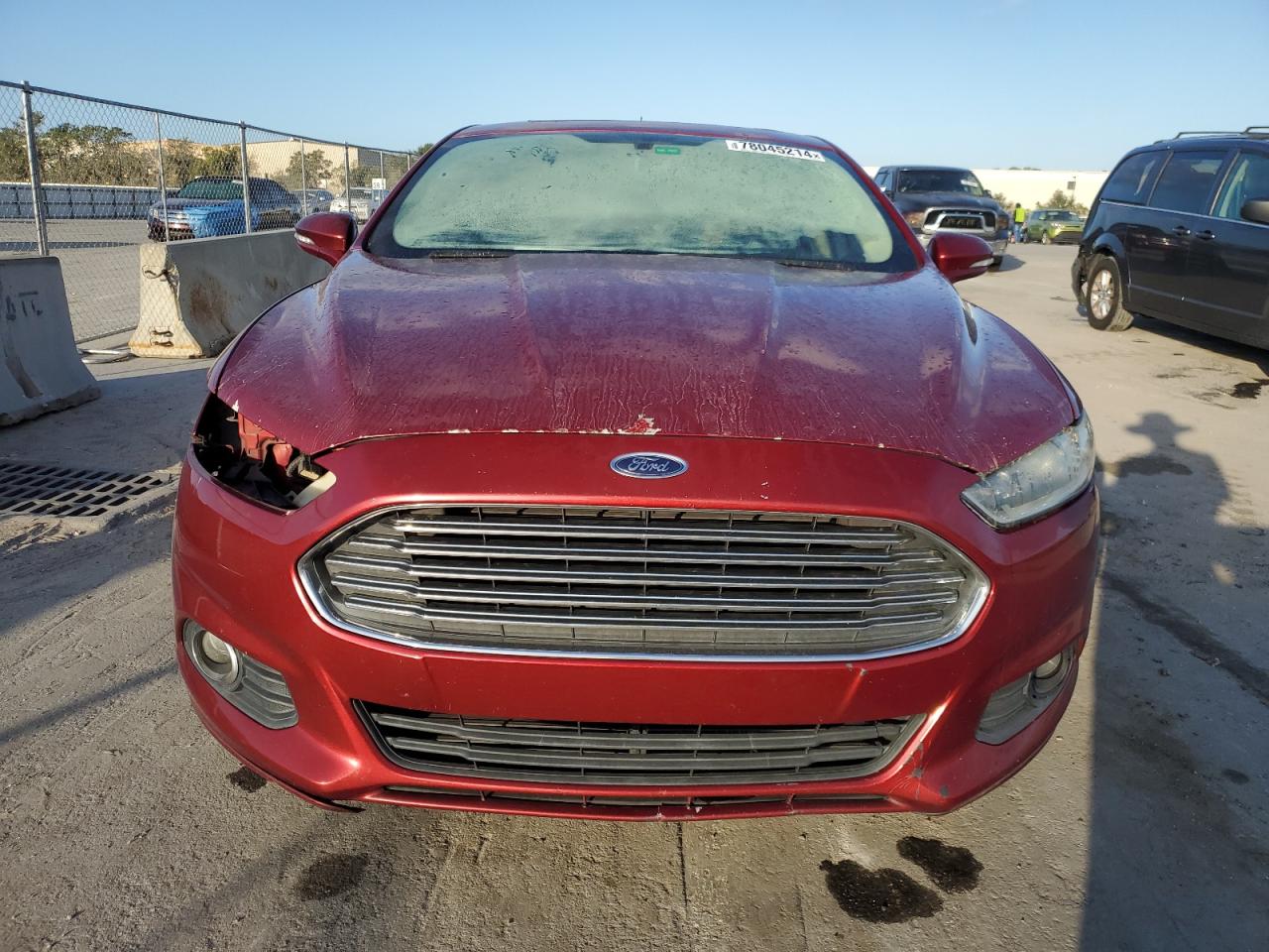 2013 Ford Fusion VIN 3FA6P0HR9DR110789 Copart auction photo, side damage thumbnail 5