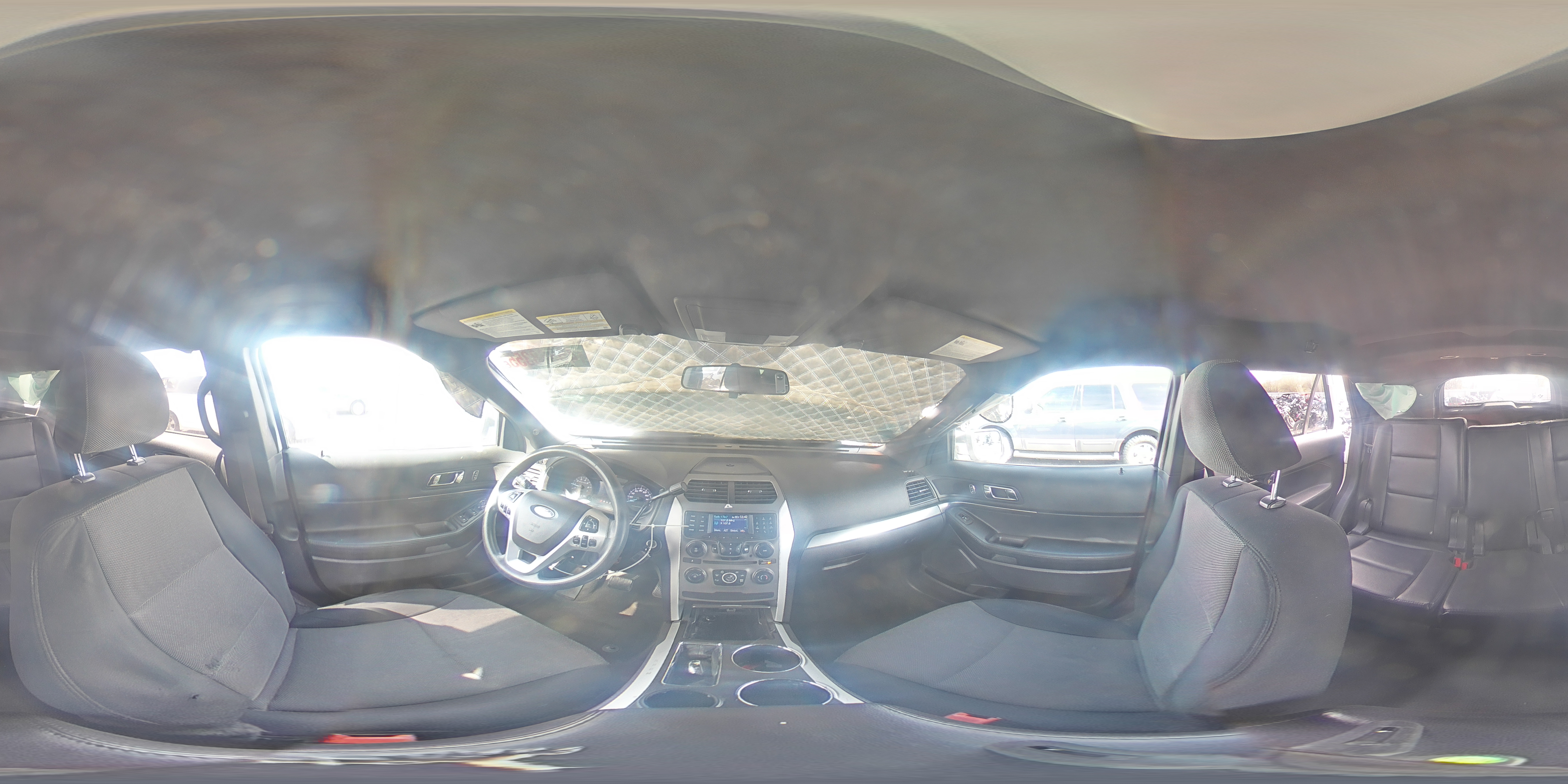 2014 Ford Explorer VIN 1FM5K8AR1EGB79929 Copart auction photo, front end / side damage thumbnail 14