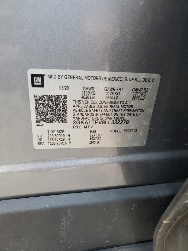2020 GMC Terrain VIN 3GKALTEV8LL332278 Copart auction photo, all over damage thumbnail 13