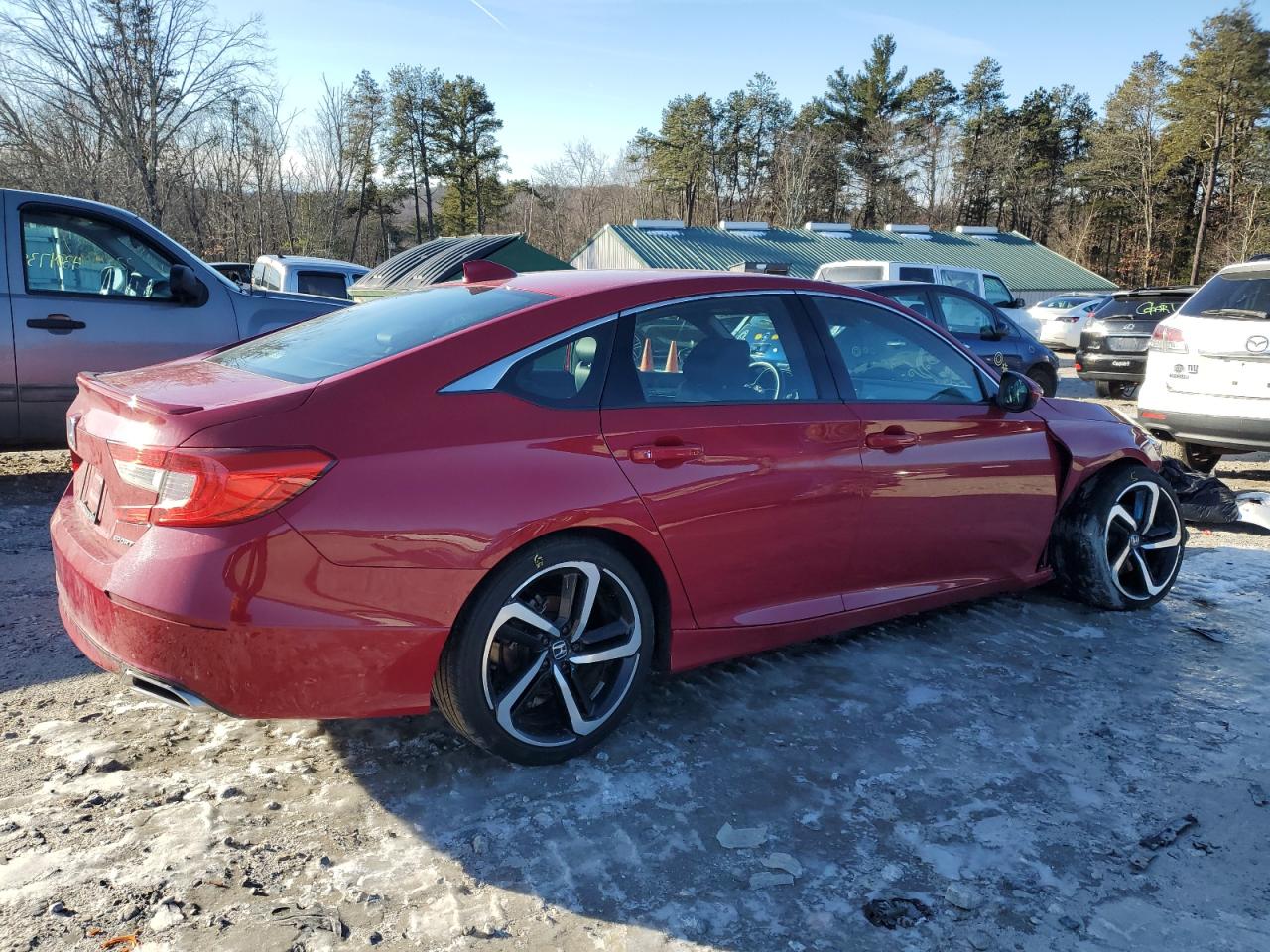2020 Honda Accord VIN 1HGCV1F32LA060173 Copart auction photo, front end / undercarriage damage thumbnail 3