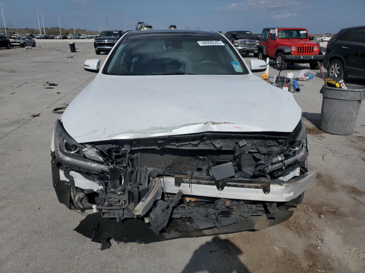 2015 Hyundai Genesis VIN KMHGN4JE2FU097748 Copart auction photo, front end damage thumbnail 5