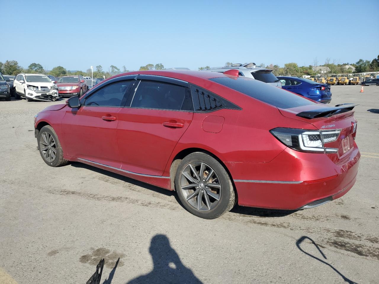 2021 Honda Accord VIN 1HGCV1F55MA015473 Copart auction photo, front end / side damage thumbnail 2