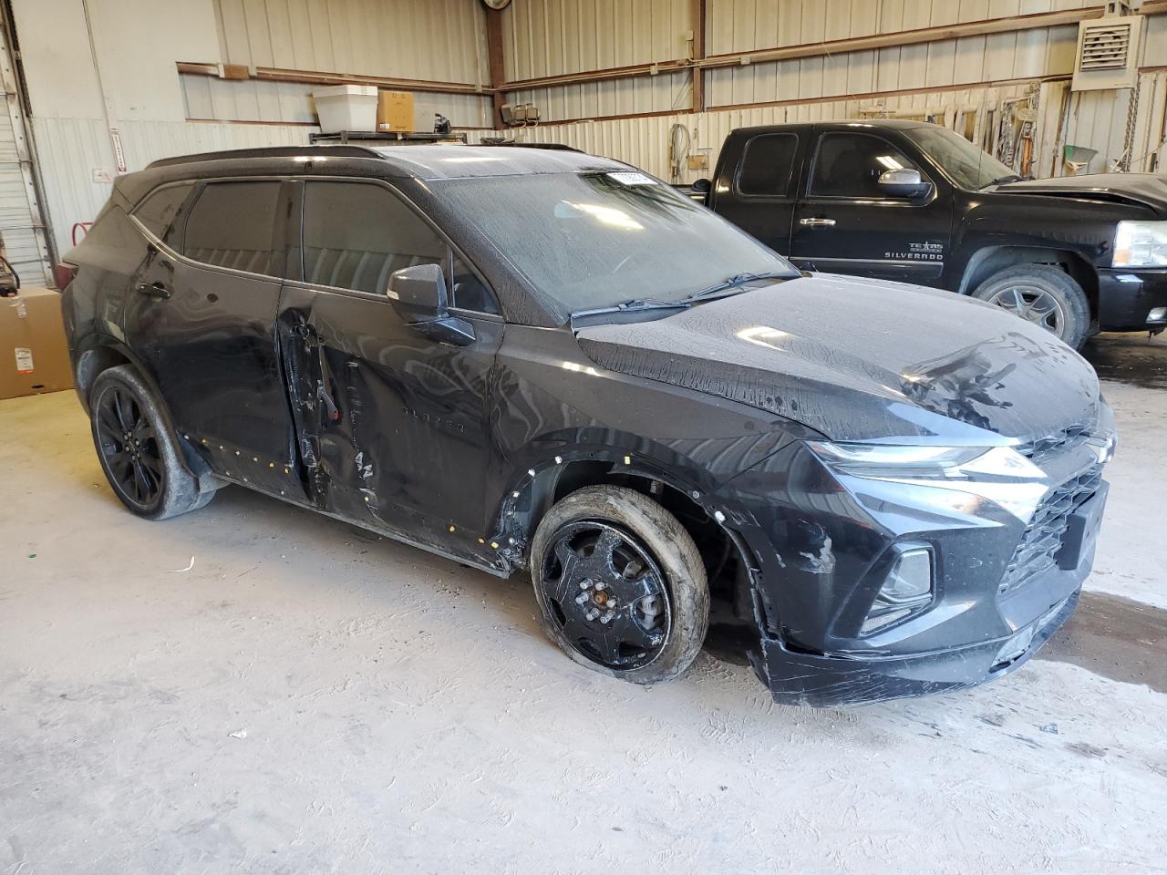 2021 Chevrolet Blazer VIN 3GNKBERSXMS524511 Copart auction photo, side / hail damage thumbnail 4