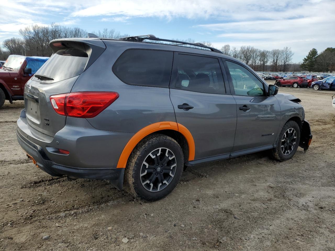 2019 Nissan Pathfinder VIN 5N1DR2MM3KC616837 Copart auction photo, front end / minor dent/scratches damage thumbnail 3
