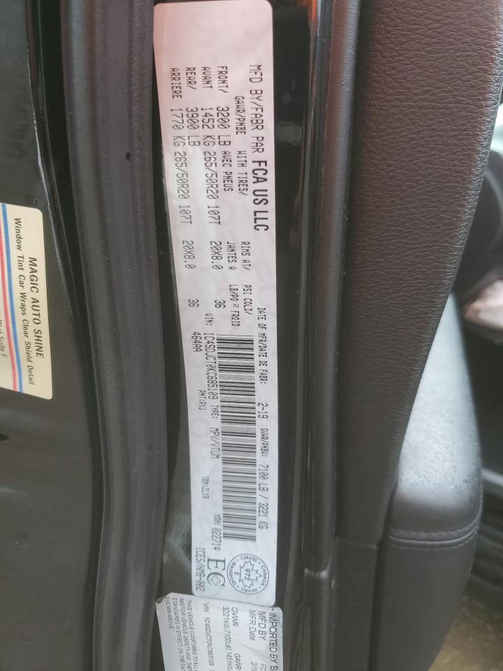 2019 Dodge Durango VIN 1C4SDJCT0KC685109 Copart auction photo, front end / undercarriage damage thumbnail 14
