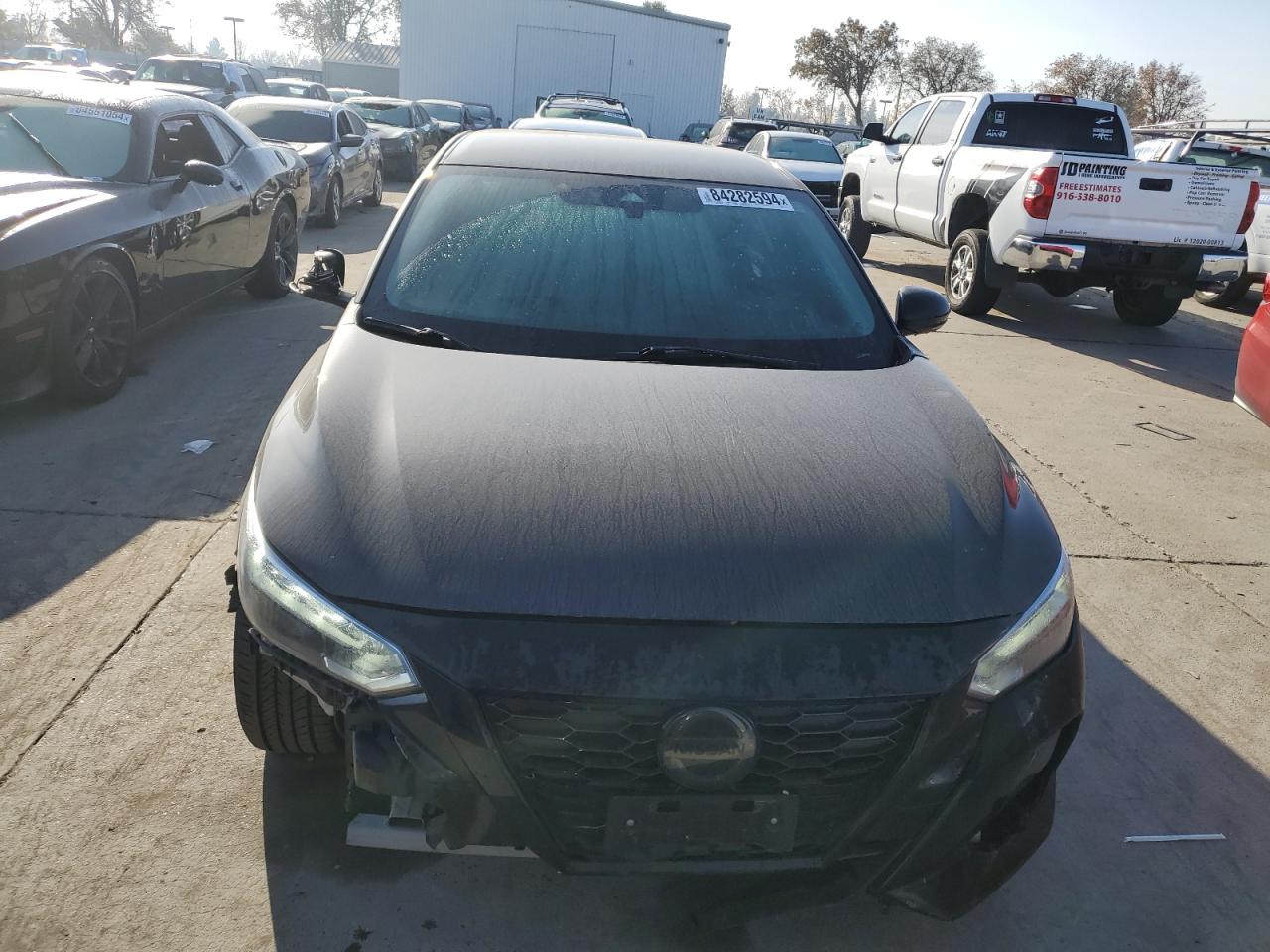 2022 Nissan Sentra VIN 3N1AB8DV8NY303501 Copart auction photo, front end / side damage thumbnail 5